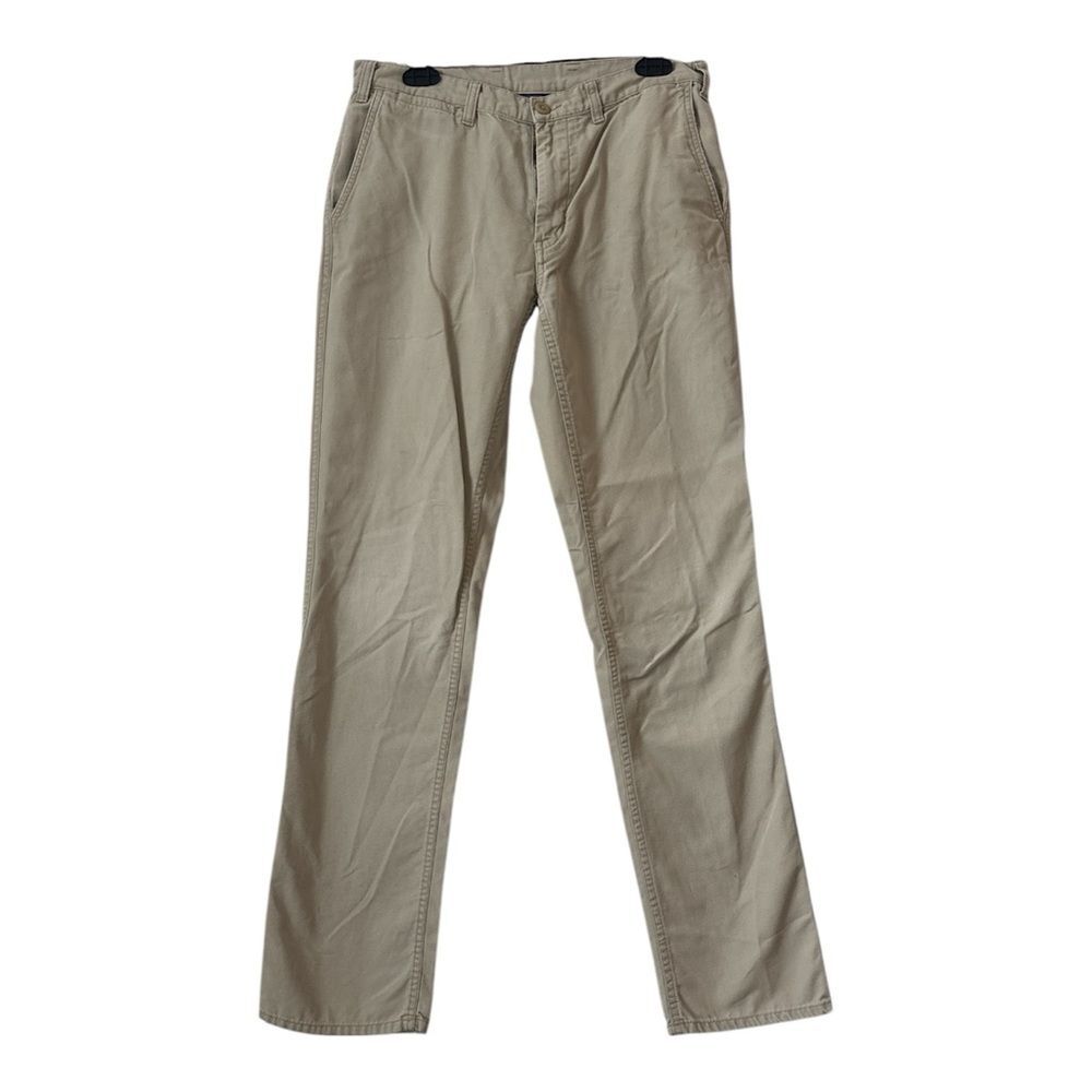 Patagonia Tan Organic Cotton Duck Canvas Straight Leg Chino Pants Mens 31 Long